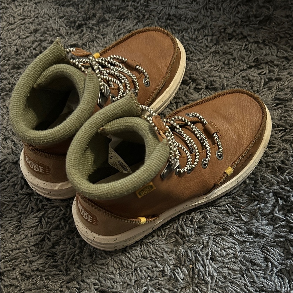 Hey Dude Walnut Olive Green Slip-On Shoe